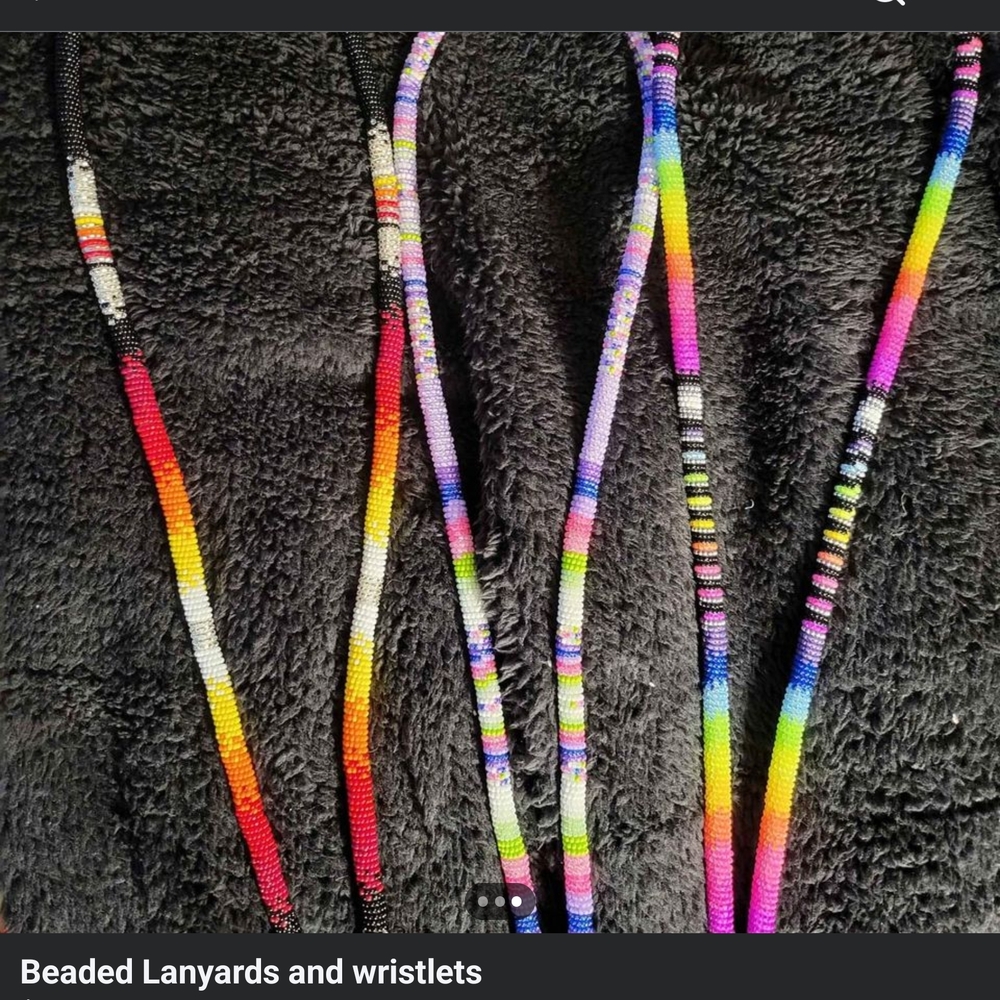 Colorful Beaded Lanyards and Wristlets